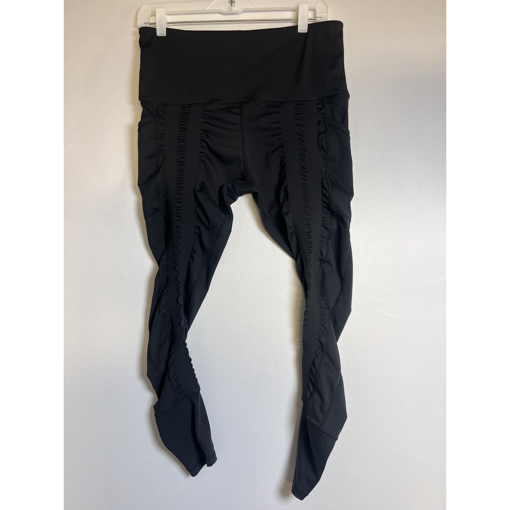 Sweetflexx High Rise Booty Band Resistance Leggings Sz 12 Black W/ Pockets